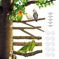 thumbnail image 5 of 5 piezas de madera para pájaros, soporte de percha, de juguete, árbol, tenedor, parque infantil, escalada para ardilla, periquitos, 15cm Salvador Juguetes para pájaros, 5 of 5