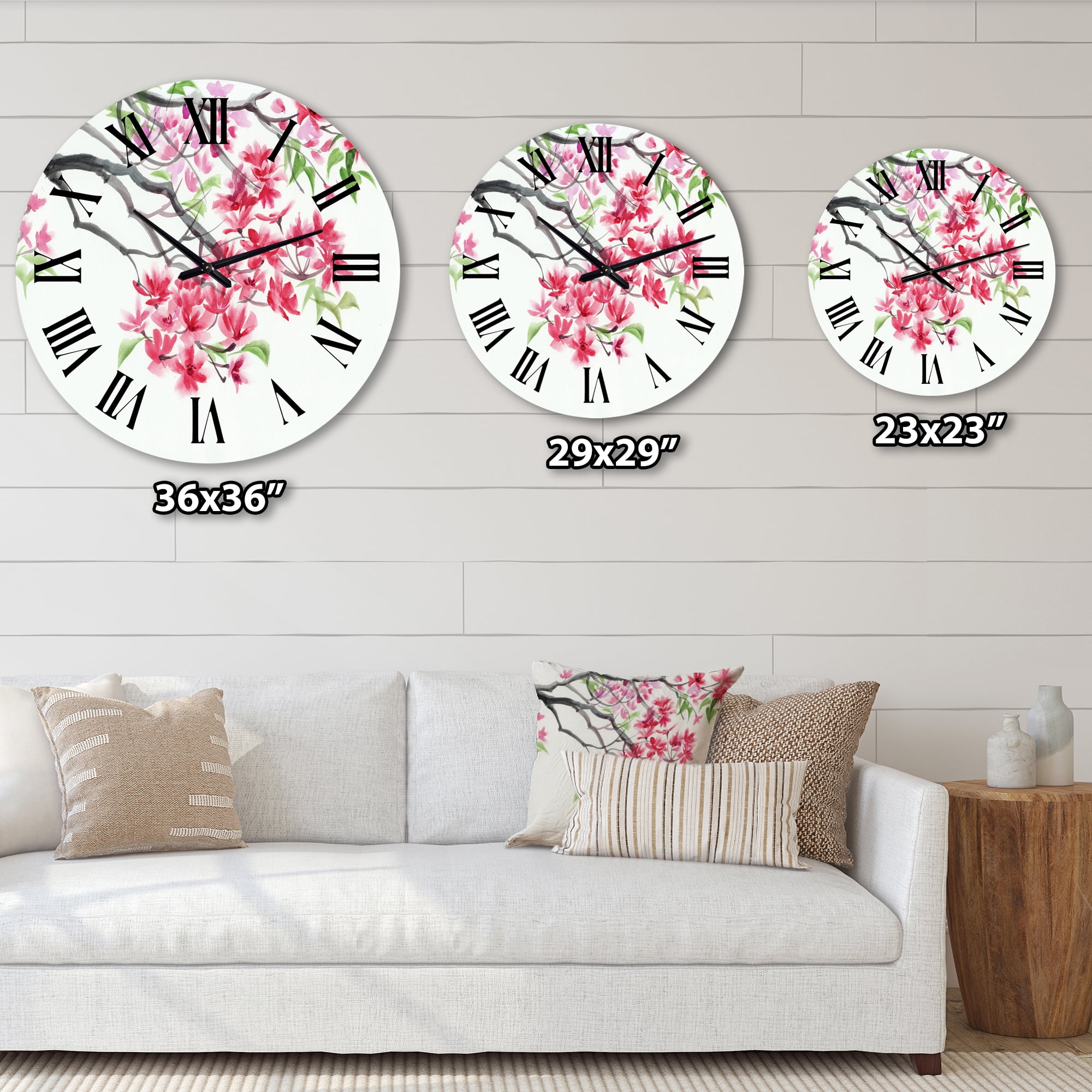 Designart 1 in Quartz Traditional Wall Clock