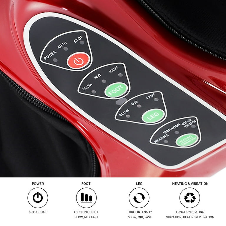 Costway Electric Shiatsu Kneading, Vibrating, Rolling & Heating Foot Calf  Leg Massager - Walmart.com