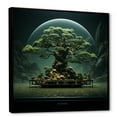 thumbnail image 2 of Designart "Embracing Surreal Bonsai" Tree Bonsai Floater Framed Wall Art Living Room, 2 of 5