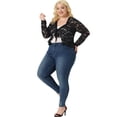 thumbnail image 3 of DARING DIVA Women's Plus Sheer Lace Shrug Bolero Crop Cardigans 2X Black, 3 of 6