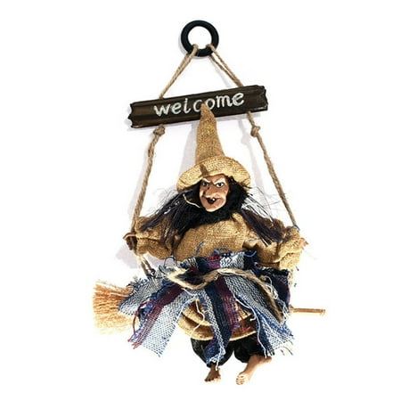 

Halloween Ghost Witch Doll Horror Scary Hanging Decoration Ghost Flying Witch Pendant Halloween DIY Party Ornaments