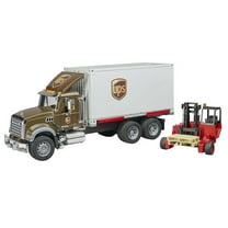 Bruder Toys Pretend Play MACK Granite UPS Logistics Truck w/ Forklift   Pallets