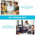 thumbnail image 6 of FESTFENDS Printing Brass Nuts Golden 100Pcs 0.20X0.20X0.28Inch, 6 of 8