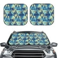 thumbnail image 2 of Naloa Hawaiian Style Print 2-Piece Windshield Sunshade,Foldable Car Front Window Sun Shades,for Most Sedans SUV Truck-Medium, 2 of 6