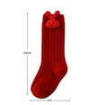 thumbnail image 3 of Honganda Kids Christmas Socks for Girls Rabbit Bowknot Flower Decor Toddler Sweet Anti-Skid Baby Socks, 3 of 4