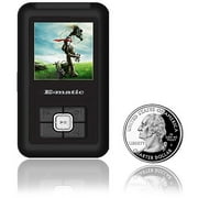 Angle View: Ematic 4GB Built-in Flash MP3 Video Player with 1.5" Screen Radio, Black