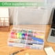 thumbnail image 2 of Caja Organizadora de Plástico Grande de 24 Rejillas con Divisores Ajustables, Caja de Almacenamiento Transparente para Joyas, Manualidades de Bricolaje, Cintas Washi, 2 of 5