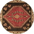 thumbnail image 1 of Ahgly Company Indoor Round Persian Brown Traditional Area Rugs, 4' Round, 1 of 4