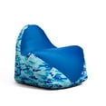 thumbnail image 2 of Big Joe Warp Bean Bag Chair, Blue Woodland Camo Smartmax, Durable Polyester Nylon Blend, 3 feet, 2 of 7