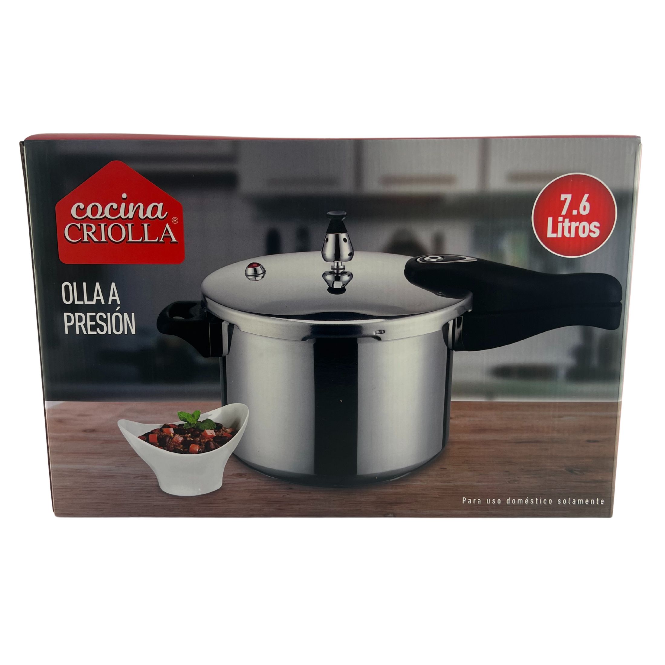 Cocina Criolla Aluminum Pressure Cooker 8qt
