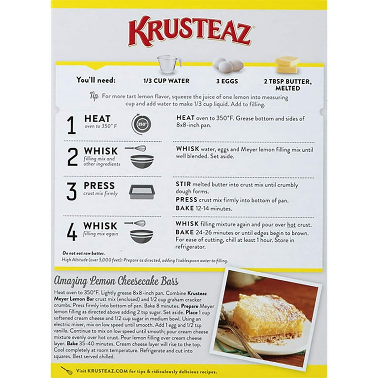 Krusteaz® Meyer Lemon Bar Mix, Oz Ralphs, 40 OFF
