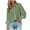 Green, variant on RKSTN Fashion Tops for Women 2023 Long Sleeve Solid Color Turndown Collar Buttons Lantern Sleeve Tops Blouse