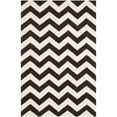 thumbnail image 5 of SAFAVIEH Chatham Jake Zigzag Stripes Wool Area Rug, Brown/Ivory, 5' x 8', 5 of 7