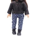 thumbnail image 3 of 3 unids/set moda PU chaqueta de cuero con pantalones y zapatos se adapta a 16 pulgadas-18 pulgadas generación muñeca American Doll vestir ropa regalos Baoblaze Vestido de verano de muñeca de 18 pulgadas, 3 of 8