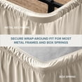 thumbnail image 5 of Bare Home  Adjustable Wrap Around Bed Skirt California King - Sand, 5 of 10