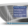 thumbnail image 3 of Tramontina Poêle à Frire en Acier Inoxydable 12 Pouces Grande Base Tempo Tri-Couche, Compatible Induction, Compatible Four, Lavable au Lave-Vaisselle, 3 of 7