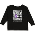 thumbnail image 3 of Inktastic Lupus Awareness Strength Support Courage Boys or Girls Long Sleeve Toddler T-Shirt, 3 of 5