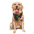 thumbnail image 5 of Xecao Mardi Gras Shiny Green Purple for Pet Bandana - A Stylish Triangle Accessory for Small to Large Dogs, Puppies, and Cats, 5 of 5