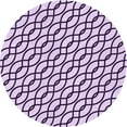 thumbnail image 1 of Ahgly Company Machine Washable Indoor Round Transitional Rebecca Purple Area Rugs, 8' Round, 1 of 7