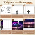 thumbnail image 5 of Enchanted Forest Wallpaper Dramatic Thunderstorm Purple Blue Sky Strikes Peel and Stick Wall Murals 69"H x 96"W Removable PVC Wall Paper Self-Adhesive Wall Paintings for Bedroom Living Room, 5 of 7
