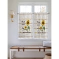 thumbnail image 2 of Sunflower Bathroom Window Curtain, Vintage Botanical Light Filtering Coffee Kitchen Curtains, Bedroom Living Room Curtains 2 Panel 84"x54", 2 of 6