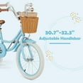thumbnail image 4 of OLAKIDS Kids Bike, 12 14 16 18 Inch Toddlers Bike with Removable Training Wheels and Rattan Basket, Safety Bell, Adjustable Seat and Handlebar, Children's Bicycle for Girls Boys Age 3-8, 4 of 9