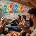 thumbnail image 4 of LCXmlly Party Photo Backdrop Bright Color Number Balloon Decoration Inflatable Widely Used 2024 New Year Party Ornament, 4 of 9