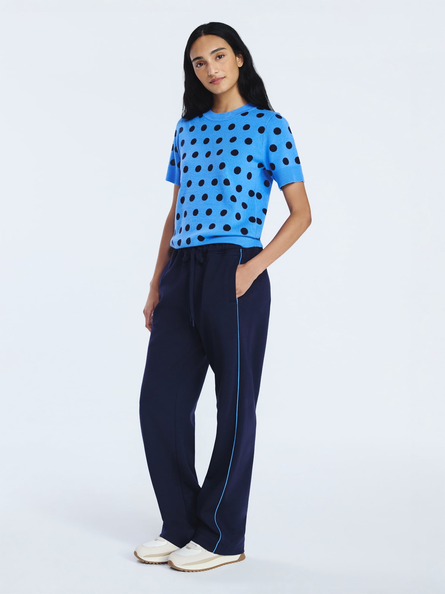 Free Assembly Women's and Women's Plus Piped Leg Sweatpants, 31" Inseam, Sizes XS-4X