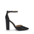 thumbnail image 2 of Zapatos de Tacón Coco para Mujer DREAM PAIRS, Negros, Talla 10.5 US, 2 of 8