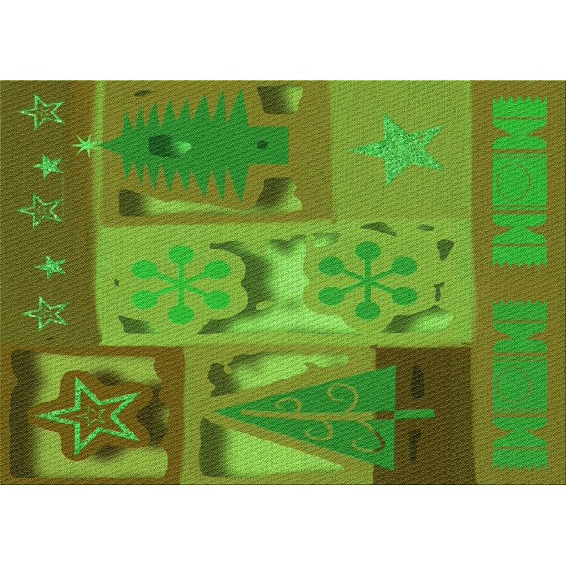 Ahgly Company Machine Washable Indoor Rectangle Transitional Olive Green Area Rugs, 8' x 10'