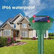 2 Pack Solar Mole Repeller Gopher Deterrent Outdoor Groundhog Repellent Ultrasonic Snake Repeller With LED Lightsfor Yard Lawn Garden