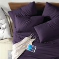 thumbnail image 2 of Swift Home Luxury Bedding Collection, Ultra-Soft Brushed Microfiber 4-Piece Bed Sheet Sets, Extremely Durable - Easy Fit - Wrinkle Resistant - (Includes 1 Bonus Pillowcase), Twin, Eggplant, 2 of 4