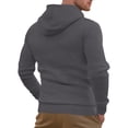 thumbnail image 4 of Yiaimeir Mens Casual Hooded Pullover Lightweight Knit Long Sleeve Drawstring Hoodie Soft Breathable Sweatshirt for Everyday Wear, 4 of 6