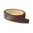 thumbnail image 3 of 120cm PU Leather Men Belt Strap Replacement No Hole Waistband 3.5cm Wide Without 3.5cm Coffee, 3 of 8