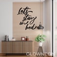 thumbnail image 2 of Glowneon Let's Stay In Bed Metal Wall Art, Above Bed Bedroom Decor, 2 of 5