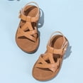 thumbnail image 5 of enyan Baby Girl Sandals Girls Boys Unisex Summer Beach Sandals Non Slip Outdoor & Intdoor Little/Big Kid,Khaki,Size 12, 5 of 7