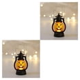 thumbnail image 4 of QualitChoice Pumpkin Skull LED Pony Lantern Halloween Decoration Prop Creative Holiday Bar Party Light LED Oil Lamp Prop Dropshipping No.03 2Set, 4 of 6