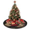 thumbnail image 5 of Christmas Tree Skirt 36" Strong Muscler Santa Claus Xmas Tree Skirts Mat for New Year Holiday Christmas Party Decorations, 5 of 5