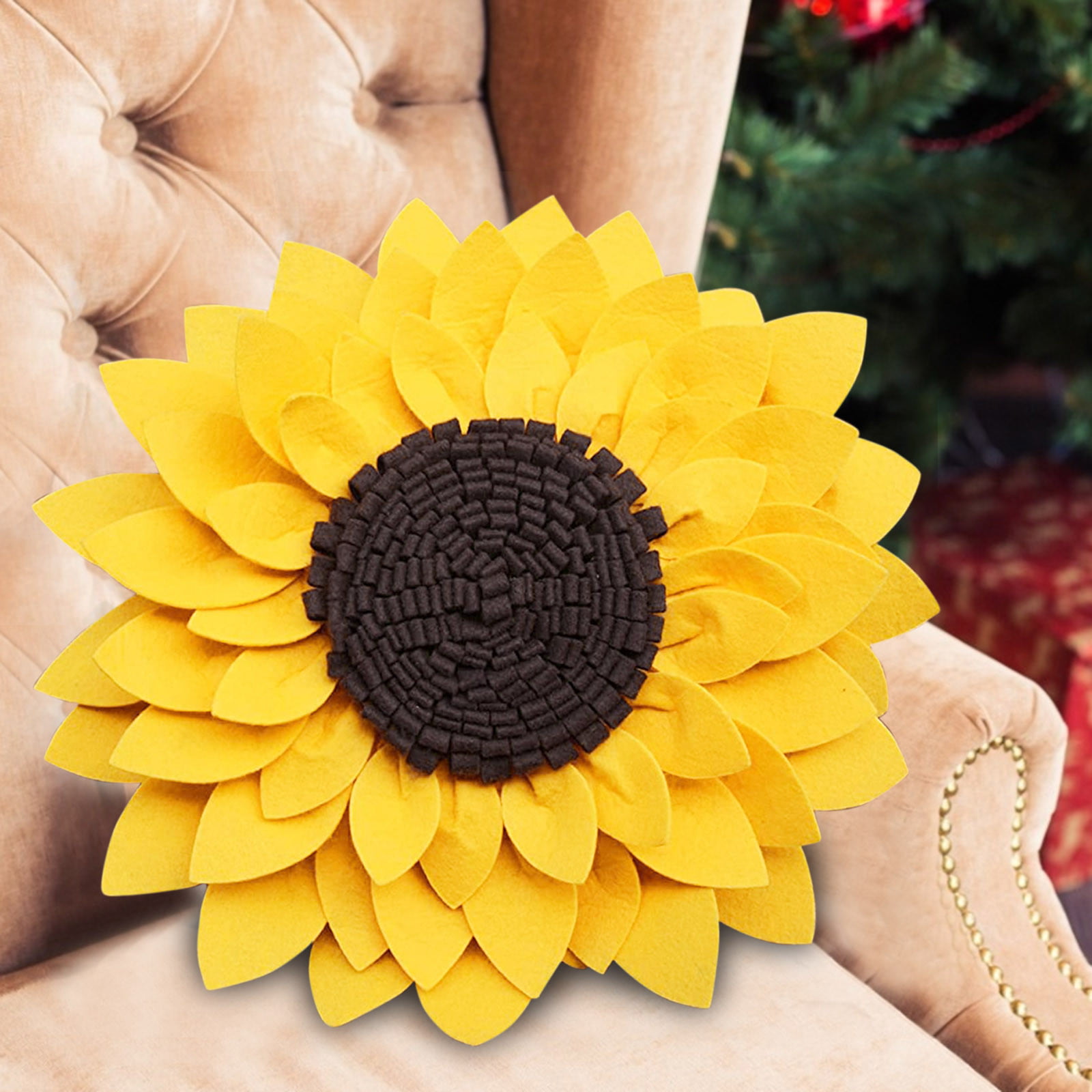 Multicolor 18x18 Sunflower Gifts & Accessories Sister-Gardening Field Sunflower Throw Pillow 
