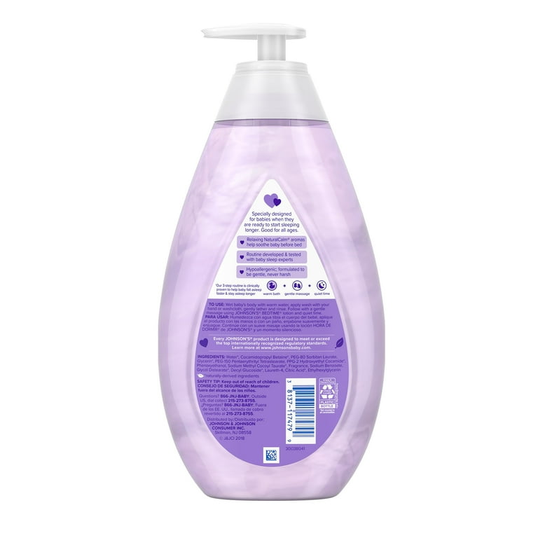 Johnson's Bedtime Baby Moisture Wash with Soothing Aromas, 27.1 fl. oz