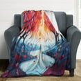 thumbnail image 4 of The Giving Tree Soft Cozy Warm, Lightweight And Plush Flannel Throw Blankets - Perfect for Couch, Bed, Travel, 4 of 7