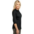 thumbnail image 5 of Port Authority L6290 IMPROVED Ladies 3/4-Sleeve Blouse, Raspberry Pink, 4XL, 5 of 5