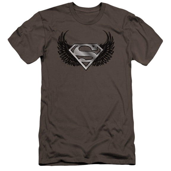 Superman - Dirty Wings - Premium Slim Fit Short Sleeve Shirt - X-Large