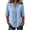 A-Blue, variant on Womens Blouses 3/4 Sleeve Ruffle T Shirts Cut Out Loose Solid Color V Neck Pullover Trendy Fall Tops Black 2XL