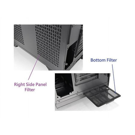 Thermaltake - View 51 Tempered Glass ARGB Full Tower Case - Black