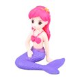 thumbnail image 4 of Aquarium Ornement Sirène Belle Figurines Miniatures Décoratives Sûres pour Aquarium Queue Courbée Cheveux Rouges, 4 of 20