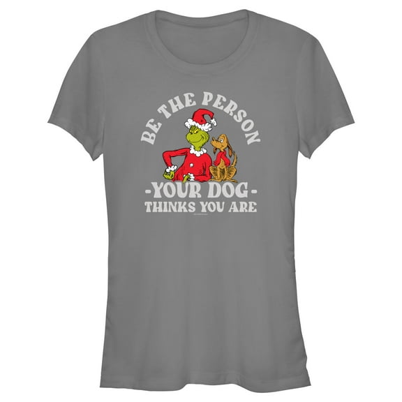 Junior's Dr. Seuss Grinch Christmas Be the Person Graphic T-Shirt