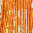 thumbnail image 3 of KLKCMS 38.3 Yards Glitter Sequin Ribbon Roll Sewing String for Sewing Crafts Costume Orange, 3 of 7