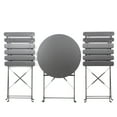 thumbnail image 4 of 3 Piece Bistro Folding Outdoor Furniture Set, Portable Design for Bistro and Balcony, 4 of 10